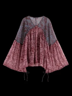 Printed Fil Coupe Top