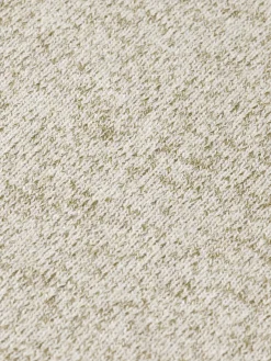 Regular crew neck cotton blend