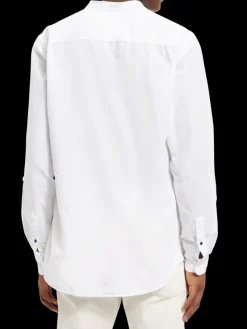 Regular fit cotton linen shirt