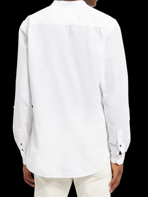 Regular fit cotton linen shirt