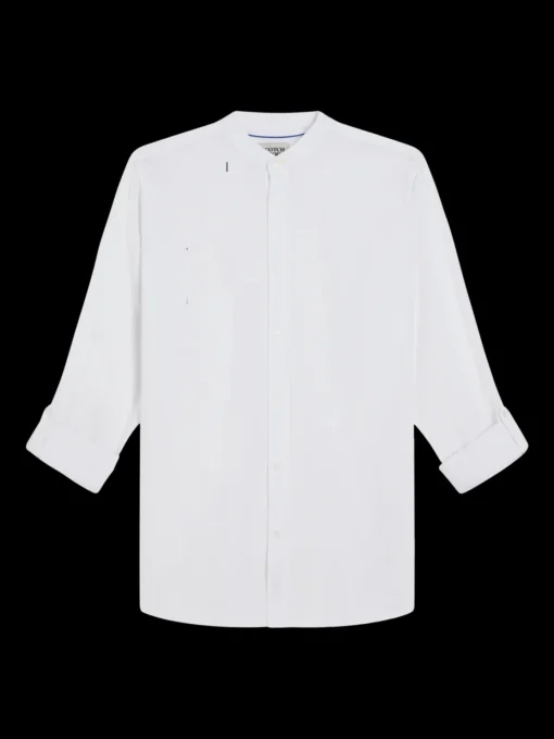 Regular fit cotton linen shirt