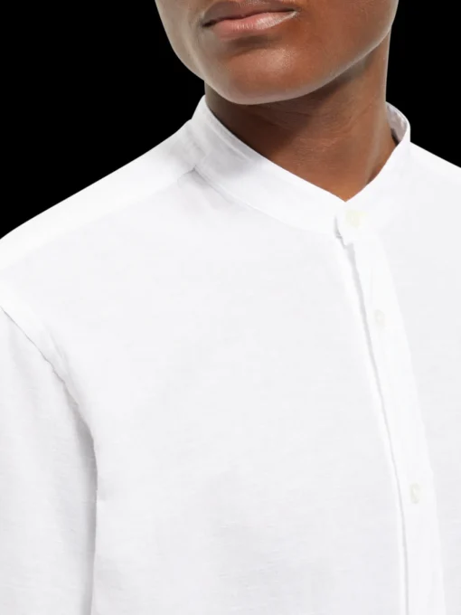 Regular fit cotton linen shirt