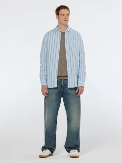 Regular fit dobby stripe shirt