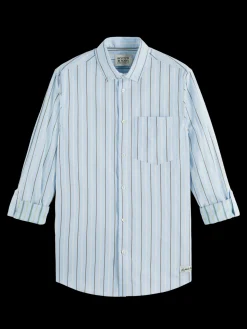 Regular fit dobby stripe shirt