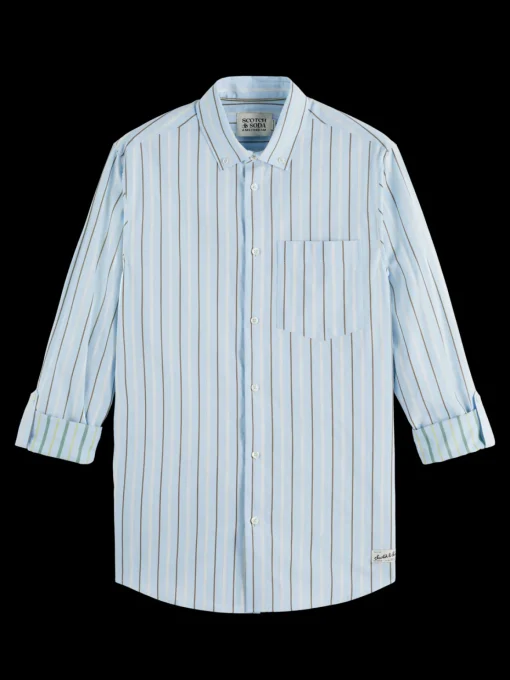 Regular fit dobby stripe shirt