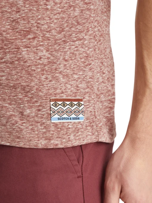 Regular fit melange t-shirt