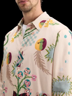 REGULAR FIT MID SHINE AOP SHIRT