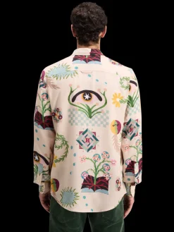 REGULAR FIT MID SHINE AOP SHIRT
