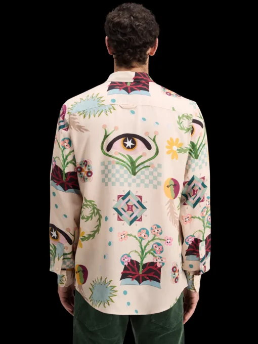 REGULAR FIT MID SHINE AOP SHIRT