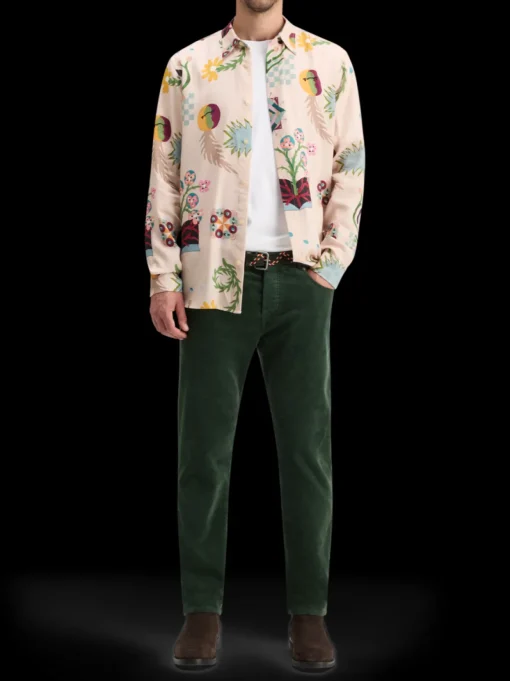 REGULAR FIT MID SHINE AOP SHIRT