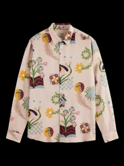 REGULAR FIT MID SHINE AOP SHIRT