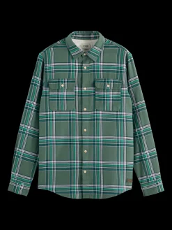 REGULAR FIT MULTICOLOURED FLANNEL CHECK SHIRT