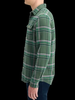 REGULAR FIT MULTICOLOURED FLANNEL CHECK SHIRT