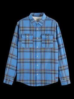 REGULAR FIT MULTICOLOURED FLANNEL CHECK SHIRT