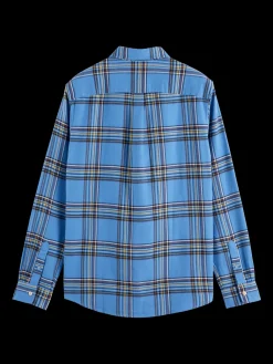 REGULAR FIT MULTICOLOURED FLANNEL CHECK SHIRT