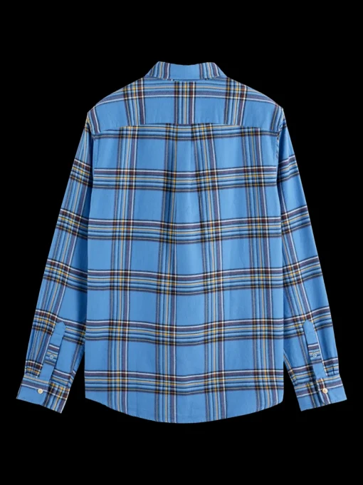 REGULAR FIT MULTICOLOURED FLANNEL CHECK SHIRT