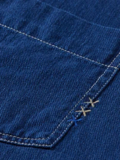 REGULAR FIT PREMIUM INDIGO TWILL WASHED SHIRT