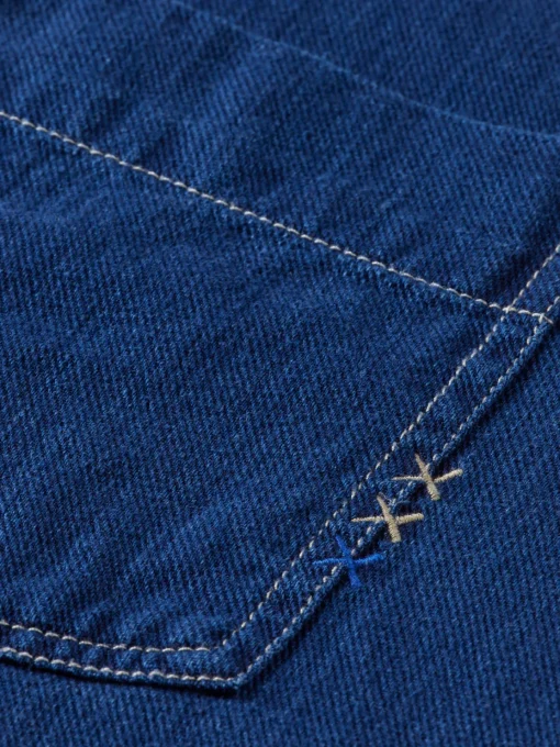 REGULAR FIT PREMIUM INDIGO TWILL WASHED SHIRT