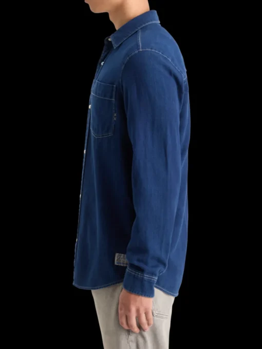 REGULAR FIT PREMIUM INDIGO TWILL WASHED SHIRT
