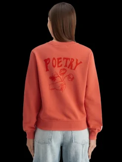Regular fit sweatshirt with front and back artwork