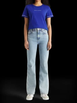 Regular fit t-shirt with flatlock detail