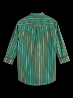 REGULAR FIT YARN DYE STRIPE SHIRT