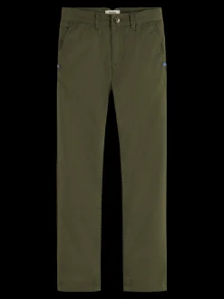 Regular slim-fit - peached pima cotton chino