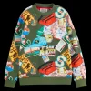 REGULAR-FIT ALLOVER PRINTED SWEATSHIRT