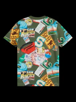 Regular-fit allover printed t-shirt