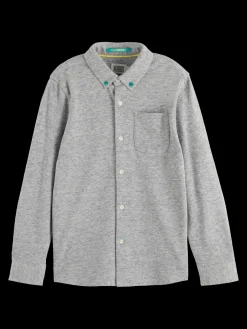 REGULAR-FIT PIQUE SHIRT
