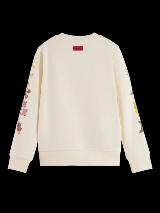 REGULAR-FIT PLACED ARTWORKS CREWNECK