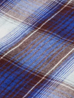REGULAR-FIT YARN-DYED CHECKED FLANNEL SHIRT