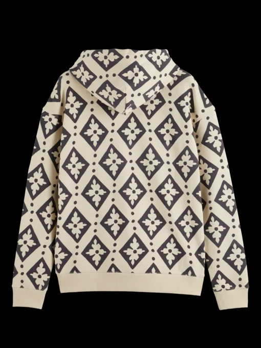 Relaxed fit aop hoodie