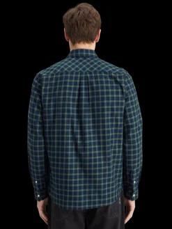 Relaxed fit lightweight flannel check shirt