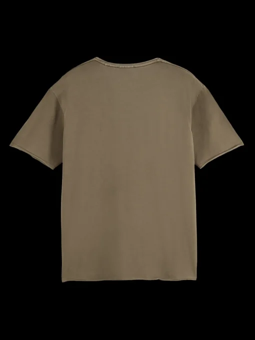 Relaxed fit raw edge t-shirt