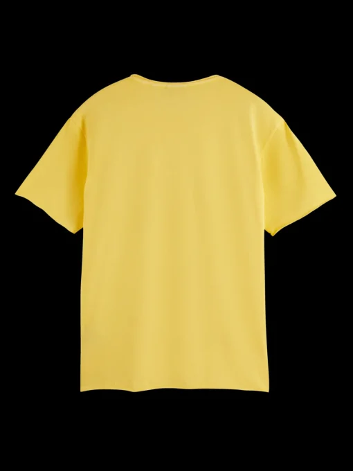 Relaxed fit raw edge t-shirt