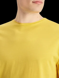 Relaxed fit raw edge t-shirt