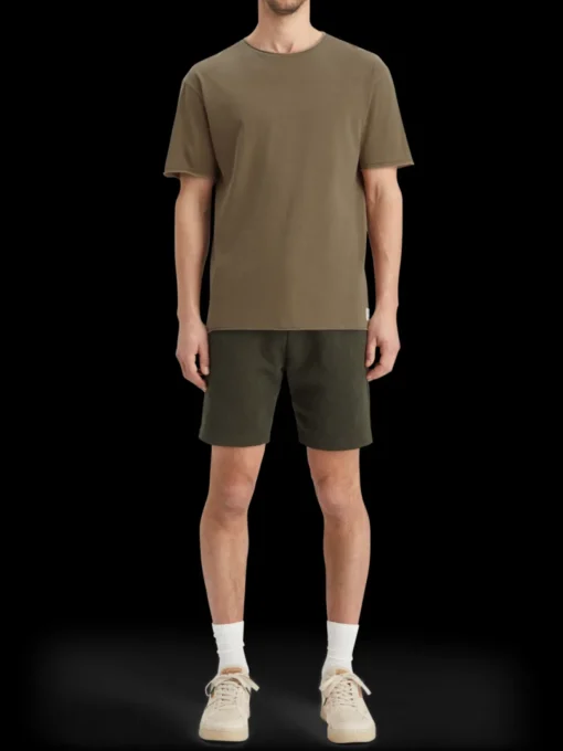 Relaxed fit raw edge t-shirt