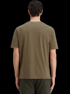 Relaxed fit raw edge t-shirt