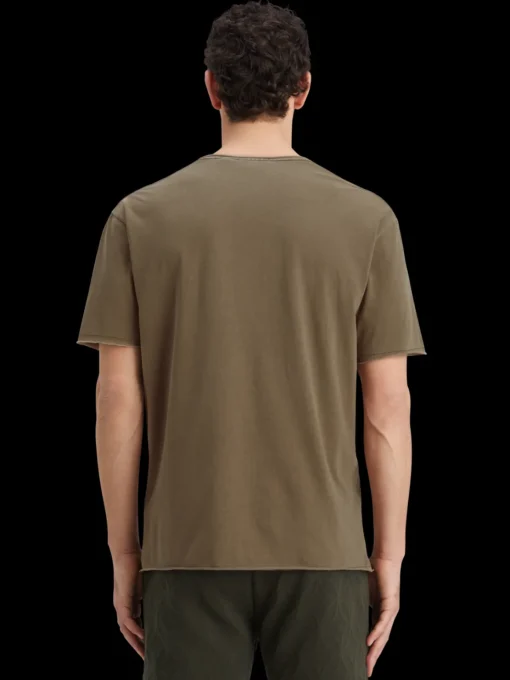 Relaxed fit raw edge t-shirt
