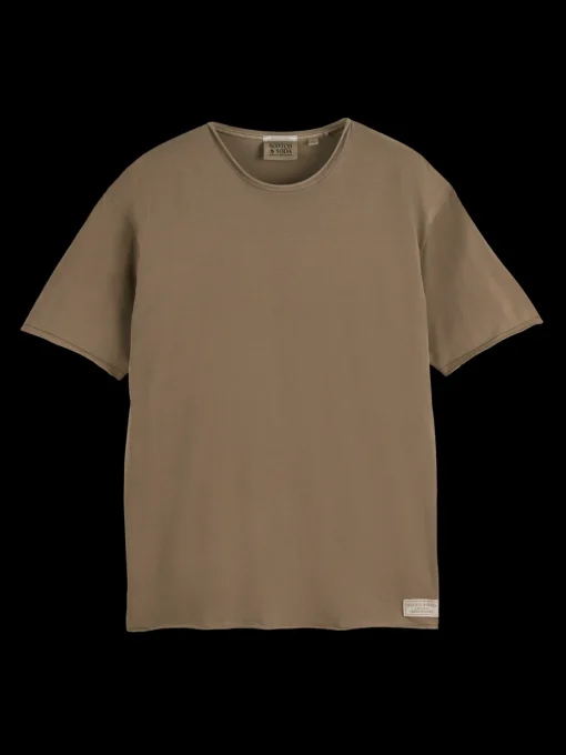 Relaxed fit raw edge t-shirt