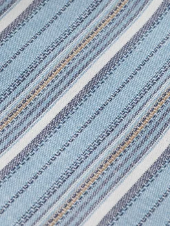 Relaxed fit structured multicolor stripe shirt