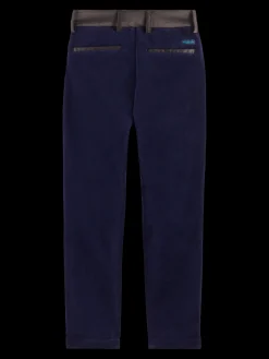 RELAXED SLIM-FIT VELVET DRESSED PANTS