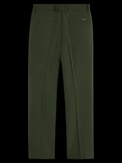 Relaxed straight fit wool-blend chino