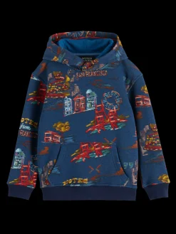 RELAXED-FIT ALLOVER PRINTED HOODIE