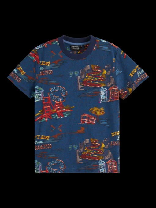 Relaxed-fit allover printed t-shirt