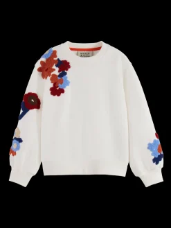 RELAXED-FIT EMBROIDERED CREWNECK