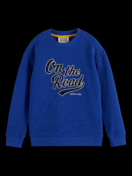 RELAXED-FIT STRUCTURED CREWNECK SWEAT