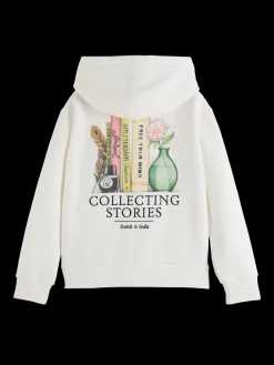 RELAXED-FIT ZIP-THROUGH HOODIE WITH ARTWORKS