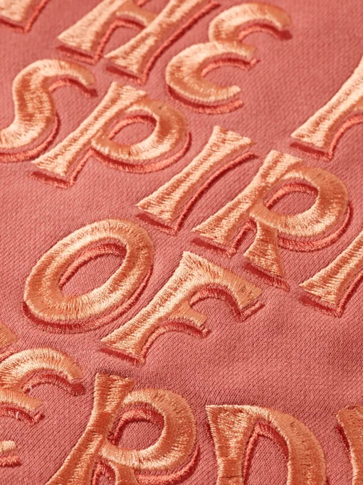 RELAXED-FIT ZIP-THROUGH HOODIE WITH EMBROIDERED ARTWORKS